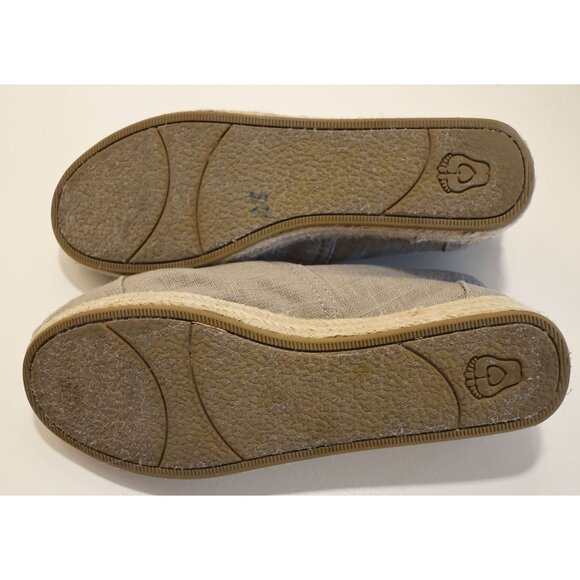 Sketchers Bobs Canvas Espadrille Wedge Grey 9 - Picture 2 of 4